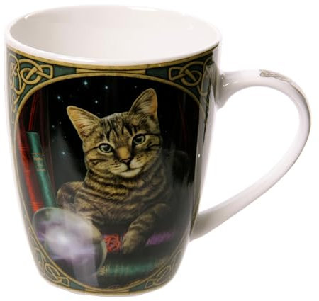Puckator Tazza in Porcellana 300ml - Fortune Teller, Gatto del Veggente, Design by Lisa Parker