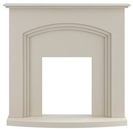 Adam Truro Fireplace in Cream, 41 Inch