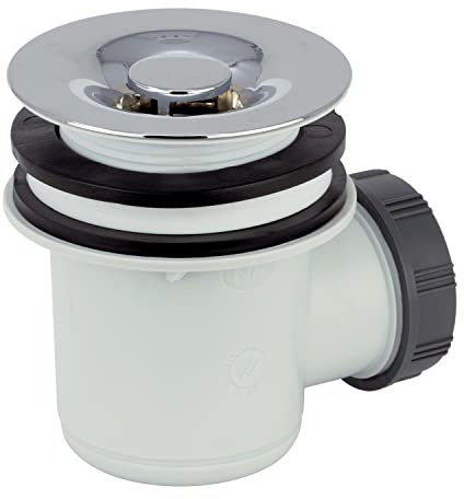 Wirquin 34060007 Bonde de douche Tourbillon pour receveurs ø60, chromé