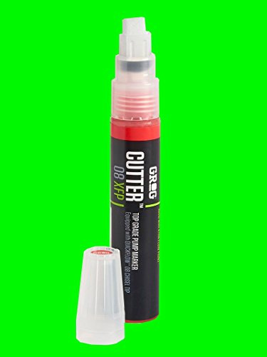 Grog Cutter 08 XFP - 8mm Xtra Flow Paint Marker Pen - Supplied by Graff-City (Neon Green)