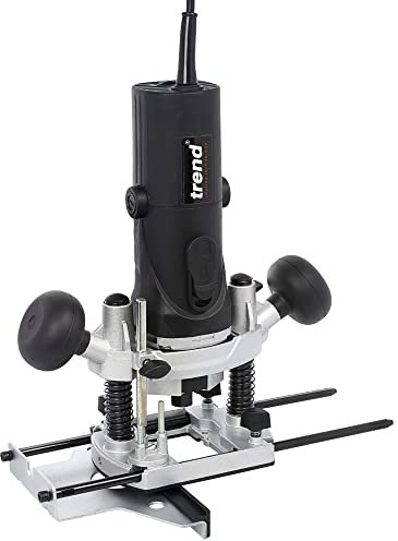 Trend Fresadora de velocidad variable 8 mm 850 W 230 V EU, profundidad de entrada de 35 mm, función de apagado incorporada, T4EK/EURO