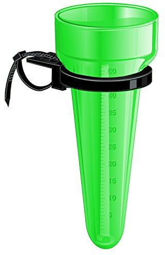 Mesto Regenmesser Monsun (Niederschlagsmesser mit Mess-Skala bis 50 Liter, Universalhalter) 3100, hellgrün