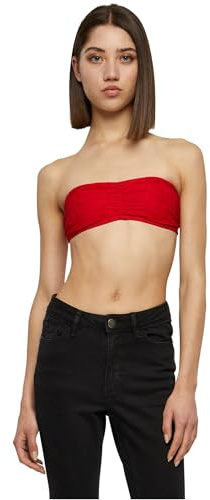 Urban Classics Dam Laces bandeau-topp, Röd (röd 00199), S