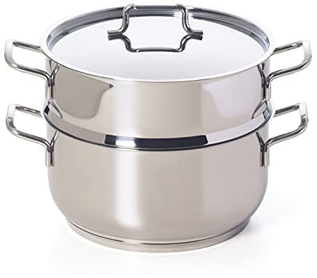 Excelsa Cooking Light Plus Vaporiera 2 Ripiani, Acciaio Inox, Diametro 22 cm