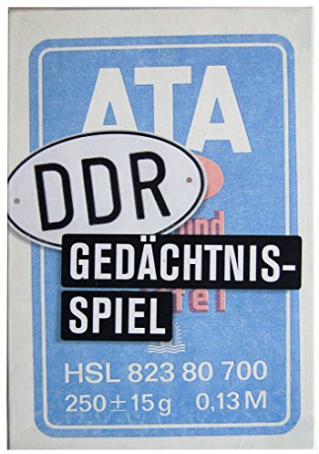 Inkognito Memo/Gedächtnisspiel 13 x 19 x 4 cm • 40089 ''Das DDR Gedächtnisspiel Memo ATA Künstler Andreas Prüstel • Memo-Spiele • Games