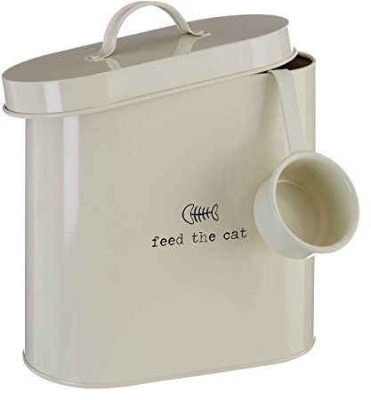 Premier Housewares Ltd 0507525 - Adore Pets 1.3 Litro Recipiente, Hungry Dog, Color Blanco, 10 x 20 x 20 cm