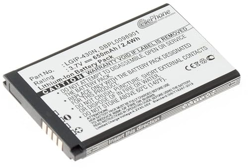 cellePhone Akku Li-Ion kompatibel mit LG GU280 GW300 / Town C300 C320 (Ersatz für LGIP-430N)