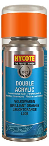 Hycote Double Acrylic Aerosol Car Spray Paint, Volkswagen - Brilliant Orange, 150 ml