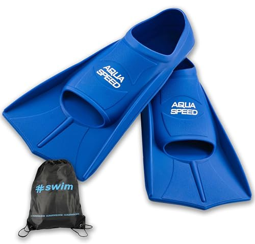 Aqua Speed Fusion Aletas largas de natación para Adultos y niños + ULTRAPOWER #Swim | azul/11 | Tamaño: 35/36