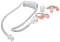 vhbw Security Schallschlauch Ohrhörer 2 x Ohrstöpsel, Ohreinsatz L, Links und rechts transparent kompatibel mit Headset, Funkgerät