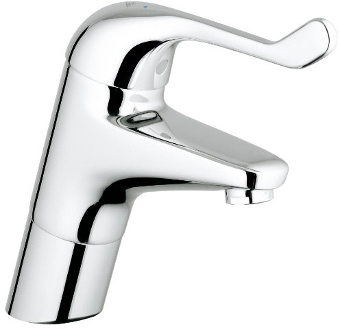 Grohe Euroeco Waschtisch-Einhebelmischer, glatter Körper ,120 mm, verchromt 32790000 Silber