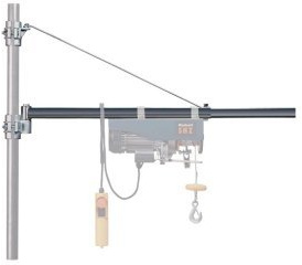 Braccio orientabile per paranco elettrico Portata Kg 600/300 Allungabile cm 75/110