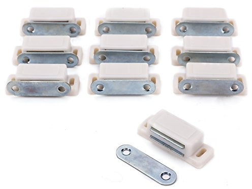 10x Heavy Duty Cupboard Cabinet Door Magnetic Catch Latch Home Furniture Kitchen Wardrobe 6KG Pull Strong 45mm