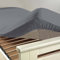 Drap housse (140 cm) Uni Gris Souris