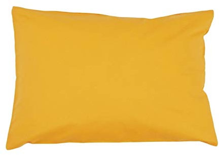 Kissenbezug 40x60 cm Uni Gelb Baumwolle Dekokissen Kissenhülle Couchkissen Sofakissen Deko Reißverschluss