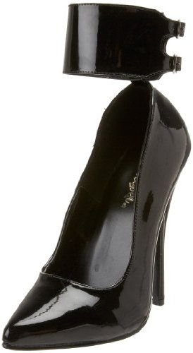 Pleaser DOM434, Damen Pumps, Schwarz (Black), 41 EU (8 UK)