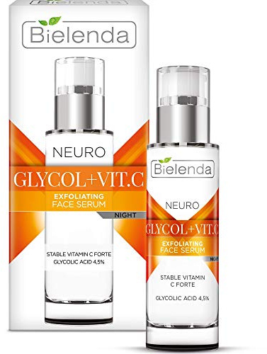 Bielenda Neuroglicol + Vit. C Peeling-Verjüngungsserum Für Die Nacht 30 ml