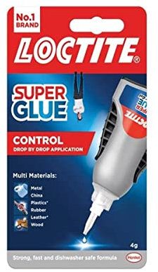 Loctite Super Glue Liquid Control, Strong All Purpose Glue Accurate Repairs, Instant Super Glue for Various Materials, Clear Glue with Precise Nozzle, 1 x 4 g