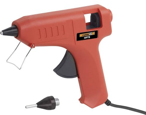 Meister Heißklebegerät 20 W, HP78 - Mit Präzisionsdüse - Schnelle Aufheizzeit - Inklusive Ø 11 mm Klebestifte / Heißklebepistole für DIY-Projekte & Bastelarbeiten / Klebepistole mit Patronen / 5414510
