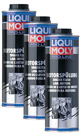 3x LIQUI MOLY 2425 Pro-Line Motorspülung Motor Reiniger Öl Zusatz 1L