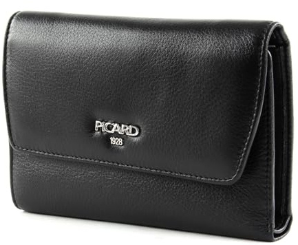 Picard Damen Geldbörse BINGO aus Echtleder Groß, Mittel | mit Druckknopf | Geldbörse | Alltag, Ausgehen