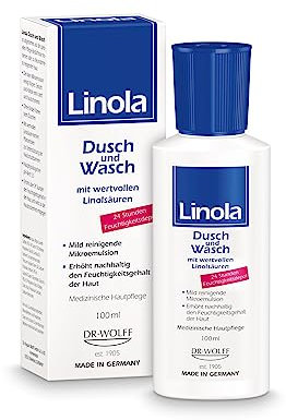 Linola Dusch und Wasch, 1 x 100 ml - für trockene oder zu Neurodermitis neigende Haut