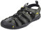 KEEN M Clearwater CNX Leather Schwarz - Leichte Herren Leder-Sandale, Größe EU 41 - Farbe Magnet - Black