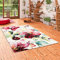 Designer Teppich Brilliant Rosa Pink Blumen in 3 Größen