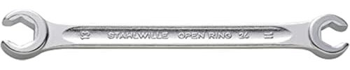 Stahlwille 24 10 X 11 Doppelringschlüssel 24 10x11mm offen, Silber