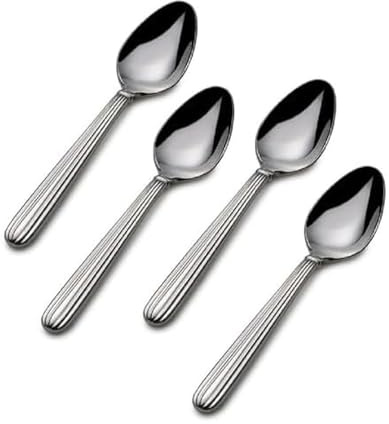 Mikasa 5148182 Italian Countryside Stainless Steel Demitasse Spoons, Set of 4