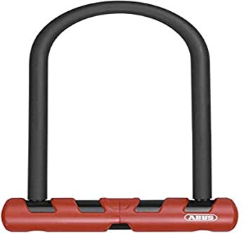 ABUS Bügelschloss Ultimate 420 + USH-Halterung - Fahrradschloss mit Rundbügel und Halterung - ABUS-Sicherheitslevel 12-230 mm Bügelhöhe, Schwarz