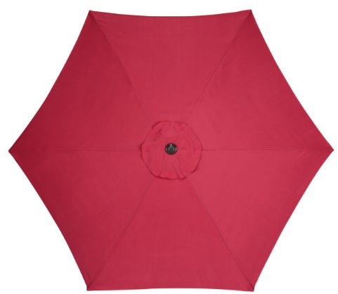 LIVING ACCENTS 9 ft. Tiltable Brick Market Umbrella
