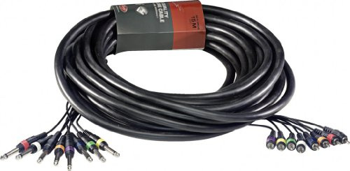Stagg 50ft. Multicore Cable - 8 x Phone Plug / 8 x Male RCA