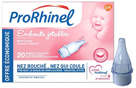 ProRhinel 20 Disposable Supple Ends for Baby Nose Blower