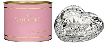 Waterford Giftology 1058304 Heart Box, 10.9x11.4x4.6cm, Lead Crystal