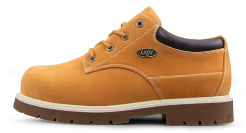 Lugz Men's Drifter Lo LX Classic Oxford Boot, Golden Wheat/Bark/Cream/Gum, 14 M US