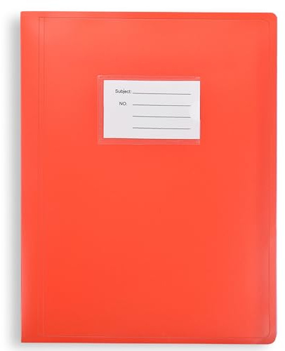 ARPAN - Raccoglitore per presentazioni, 104 tasche, formato A4, 208 lati, copertina flessibile, confezione da 1, colore: rosso