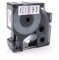 vhbw Schriftband-Kassette kompatibel mit Dymo LabelWriter Duo, Duo 400, Duo 450 Etiketten-Drucker 19mm Schwarz auf Weiß