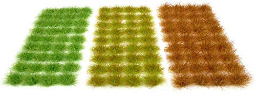 Grass Set #2 Self Adhesive Static Grass Tufts x108 - Warpainter Scenics