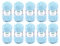 Gründl Wolle Lisa Premium uni - 10 x 50 g - Wolle zum Häkeln - Wolle zum Stricken - 100 % Polyacryl- Weich & Pflegeleicht- Nadelstärke 3,5-4,5 - Hellblau