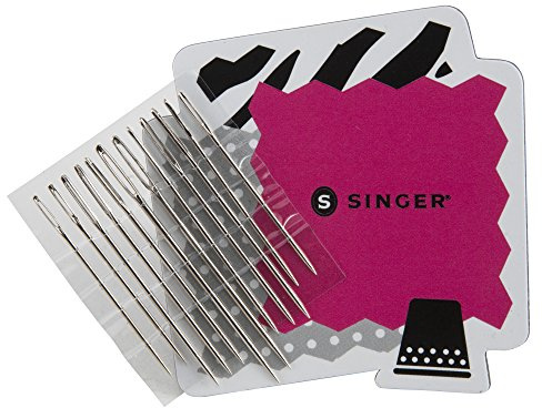 SINGER Large Eye Hand Needles On Magnet, 12-Count