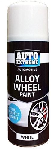 White Alloy Wheel Spray Paint Restorer Car Bike Auto Spray Satin 200ml White Wilsons Direct (1)
