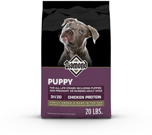 Diamond Puppy Dry Dog Food 31/20 for All Life Stages Including Puppies and Pregnant and Nursing Adult Dogs 20lb Bag
