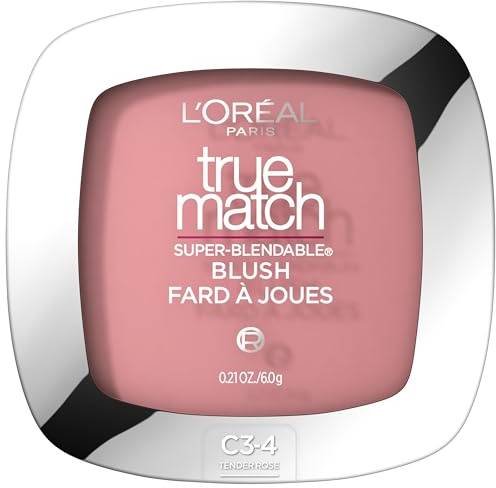 L'Oreal Paris True Match Super-Blendable Powder Blush, Tender Rose, 0.21 Oz (Packaging May Vary)