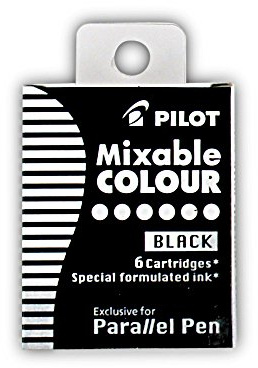 PILOT Tintenpatronen fr Fllhalter Parallel Pen, schwarz