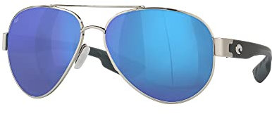 Costa Del Mar Herren South Point Blu Spiegel, Sonnenbrille, Palladium/Grau Blau verspiegelt, polarisiert, 580 g
