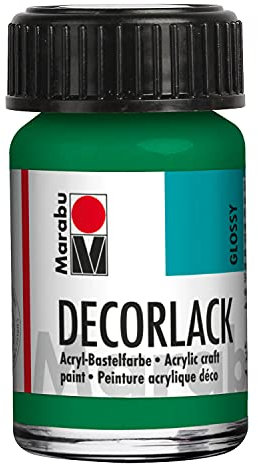 Marabu 11300039067 - Vernice acrilica trasparente a base d'acqua, 15 ml, resistente alle intemperie, alla saliva, per pittura, stencil e per decoupage