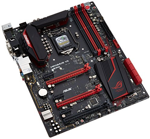 Asus 90MB0I00-M0EAY0 Maximus Vii Hero Gaming Mb Scheda Madre, Nero/Rosso