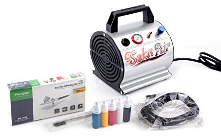 Fengda FD-176k Airbrush Kompressor / 3 bar/Auto Stop Mit Airbrush Pistole