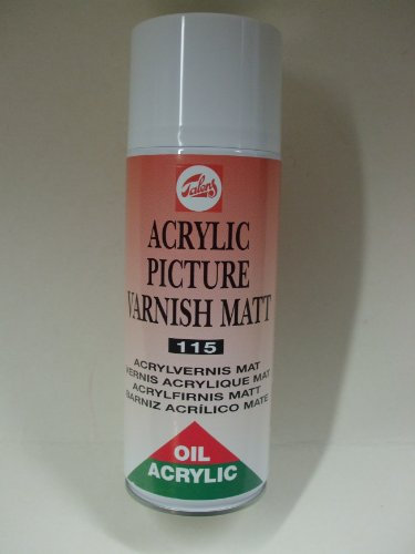 Talens 115 Vernis en spray pour peinture à l’huile et acrylique 400 ml